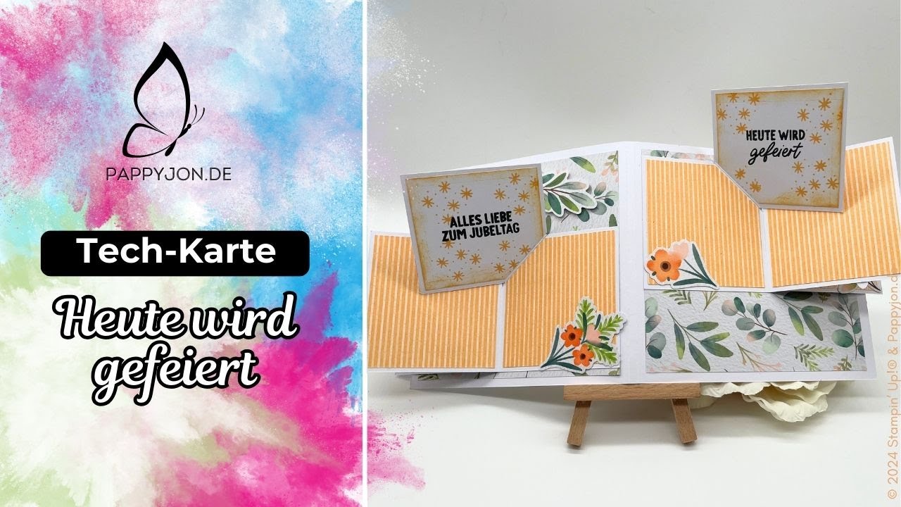 Tech-Karte Heute wird gefeiert | Anleitung | Anfänger | Tutorial | Step by Step | DIY | #pappyjon