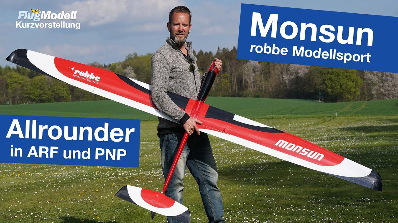 Monsun V2 von robbe kurz vorgestellt - Elektrosegler als Allrounder aus der 3-m-Klasse