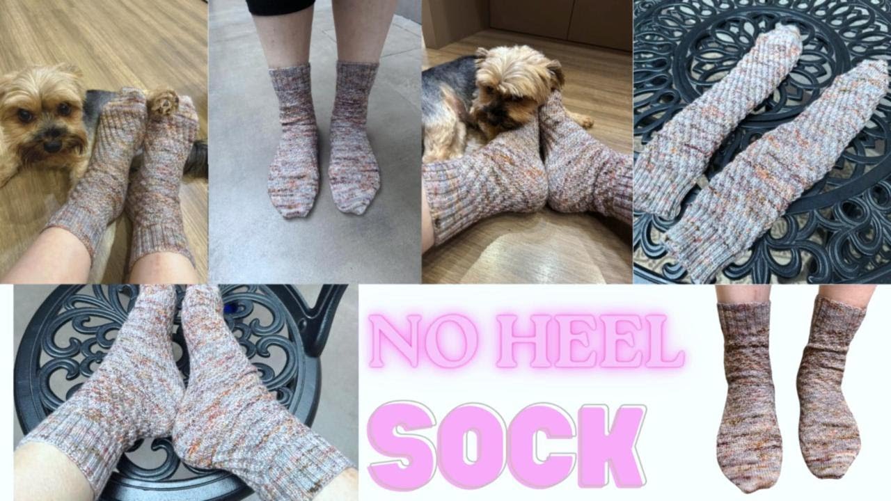 沒有踭的襪子｜簡單 ｜易織｜任何尺寸｜No heel socks| guarantee fit | easy| spiral socks | knit socks