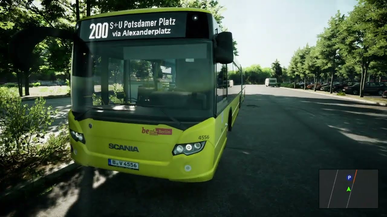 The Bus-Betriebsanfang und Fahrt real