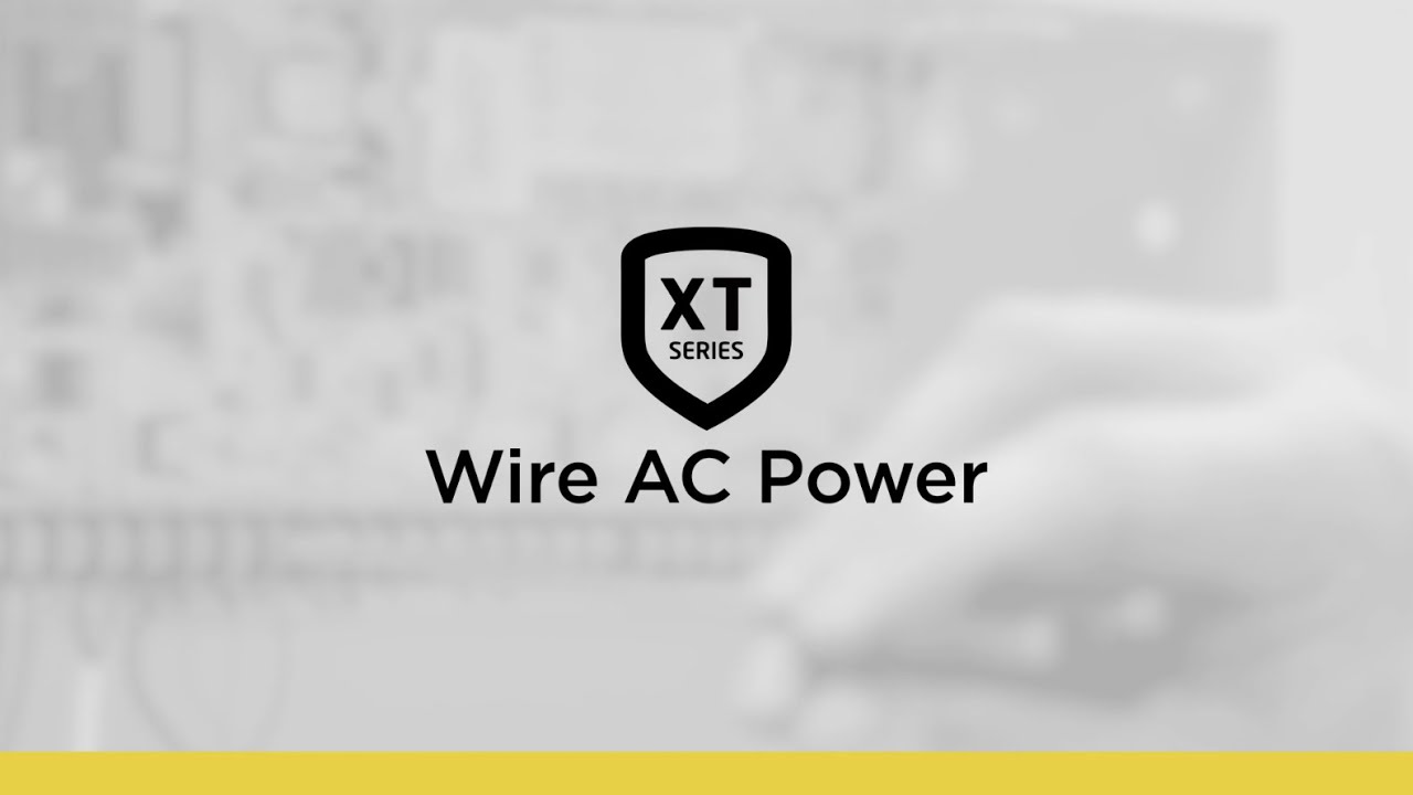 How to Wire AC Power to an XT Series Panel