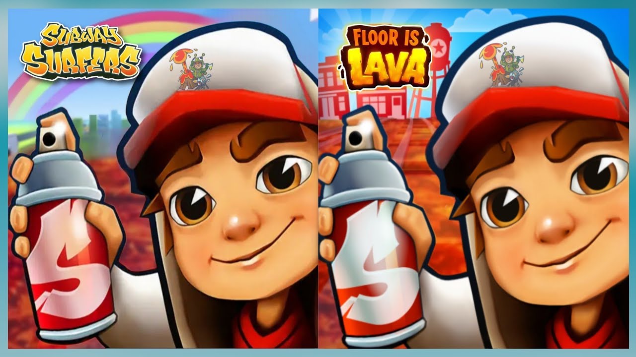 Subway Surfers vs Crossy Road: THE FLOOR IS LAVA in the City!