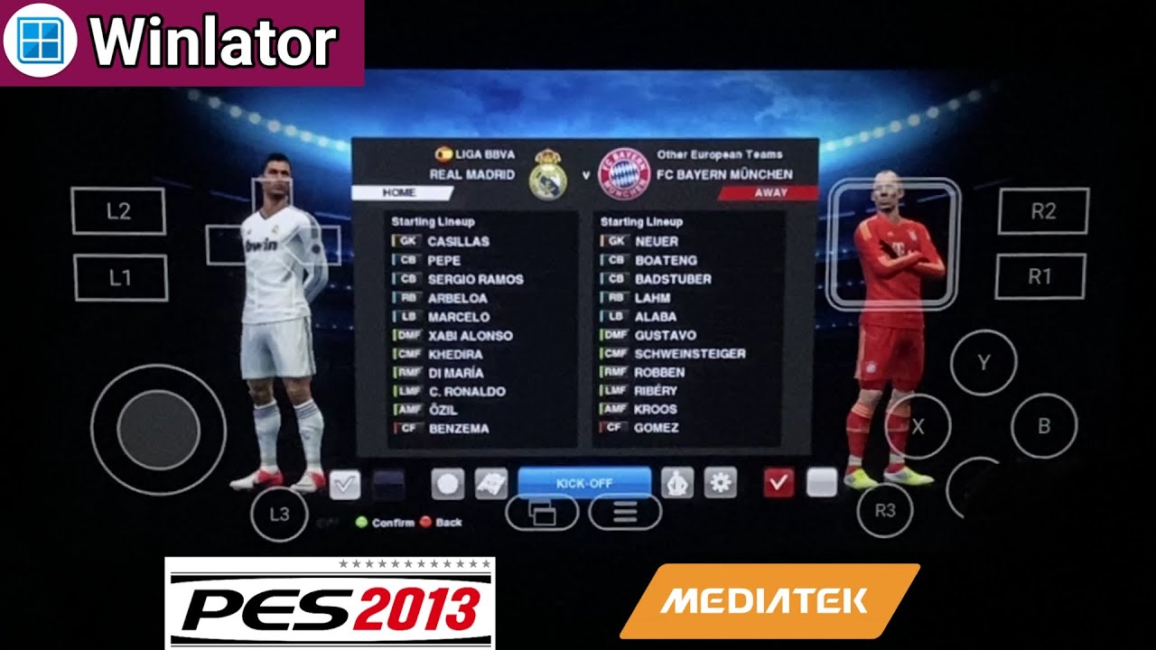 PES 2013 Winlator Mediatek & How to Settings pes 2013 Winlator Mediatek