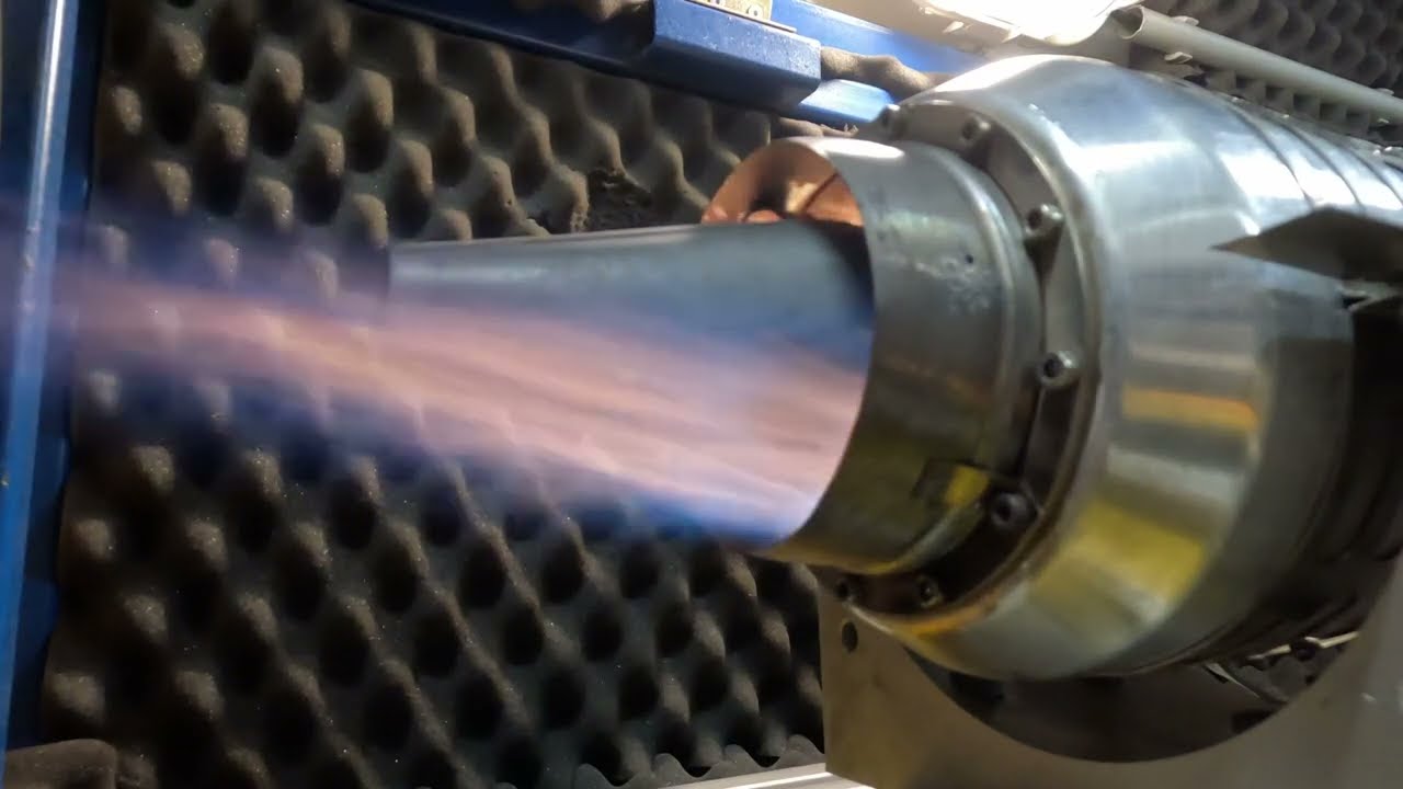 Hot Section View: Startup And Shutdown of the Frank Turbine TJ74 Turbojet On Test Stand