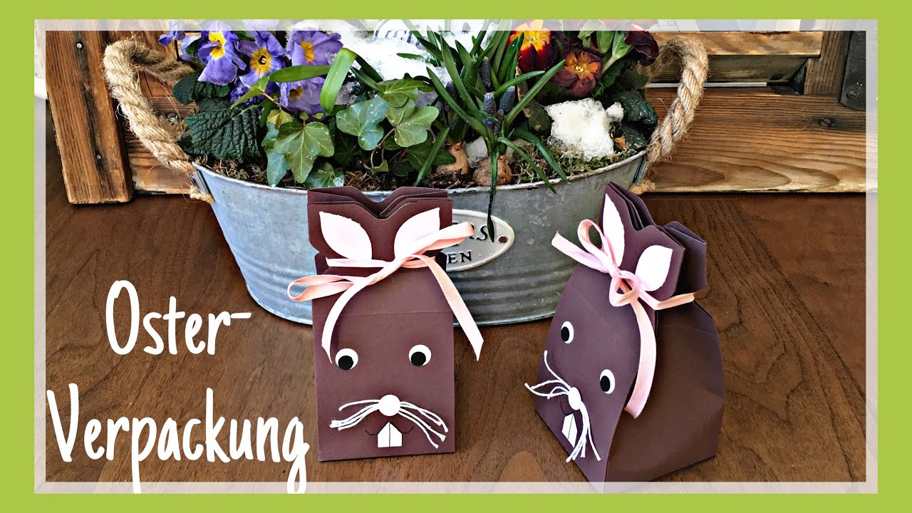 OSTERHASEN-VERPACKUNG MIT DEM ENVELOPE PUNCH BOARD STAMPIN`UP! ANLEITUNG TUTORIAL DEUTSCH