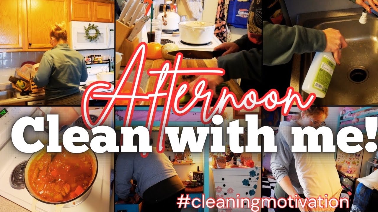 Afternoon Cook & Clean With ME!  #momlife
