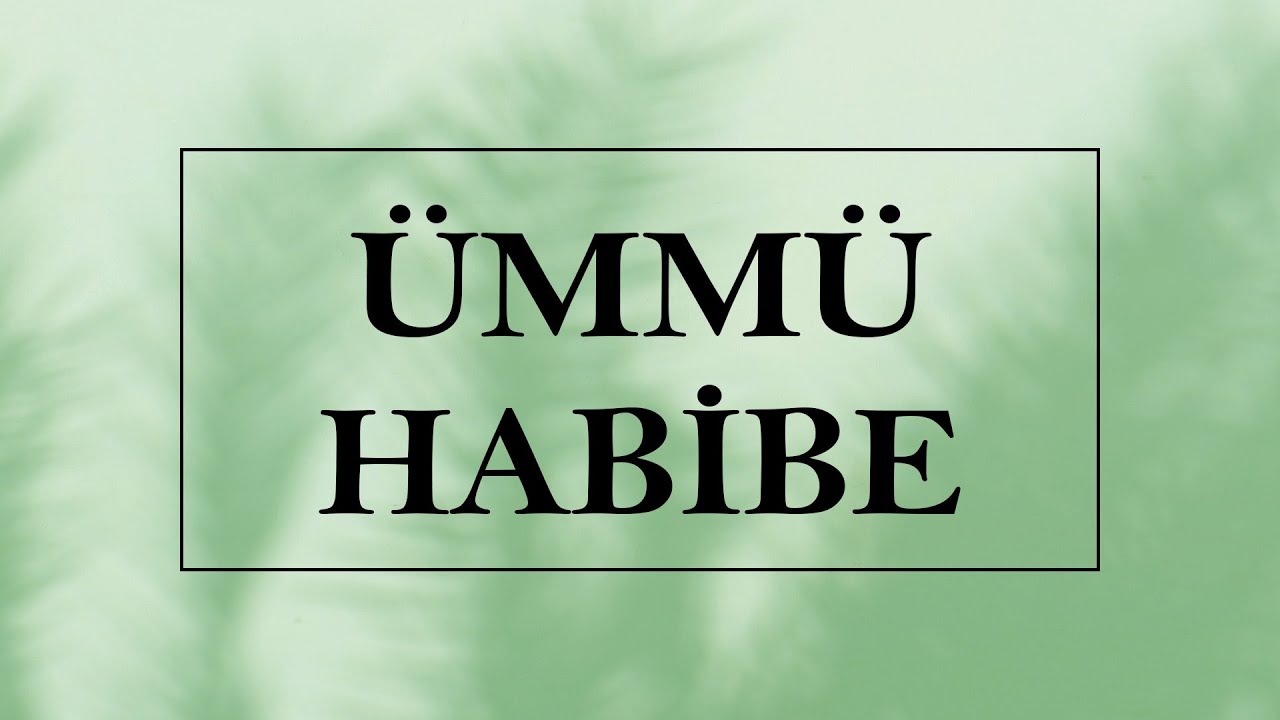Peygamber Efendimizin Eşi Ümmü Habibe Annemiz (Hanım Sahabiler 4. Bölüm)