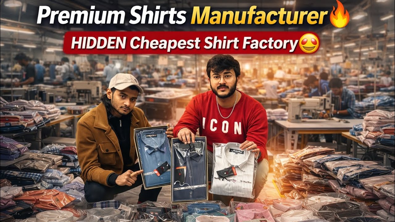 Ye Hai India Ki Hidden Cheapest Shirt Factory 😱 | Premium Shirts Direct Manufacturer | AMT Fashions 