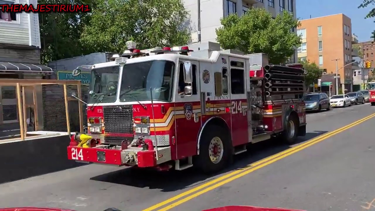 COMPILATION OF MULTIPLE FDNY UNITS RESPONDING TOGETHER TO SEPARATE CALLS IN NEW YORK CITY.  23