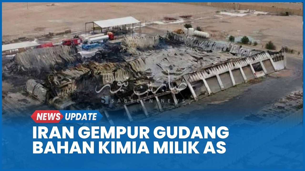Drone Iran Gempur Gudang Bahan Kimia Terbesar Milik AS, Halliburton Terguncang