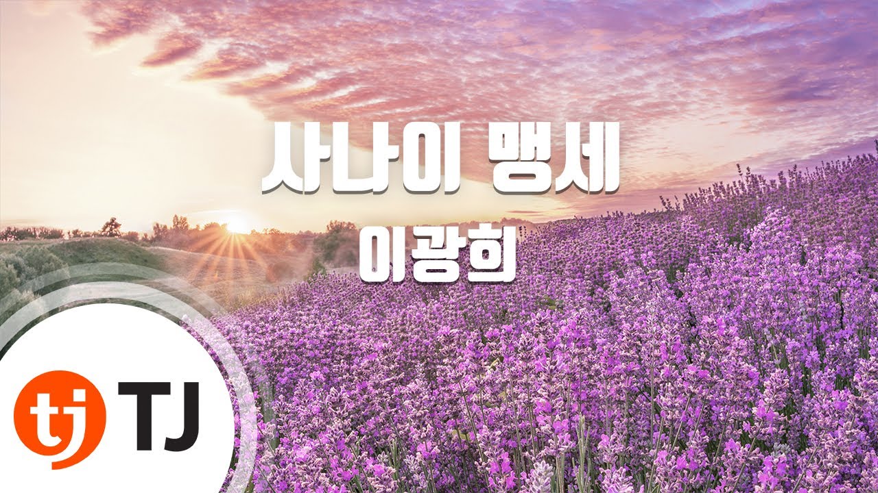 [TJ노래방] 사나이맹세 - 이광희 / TJ Karaoke