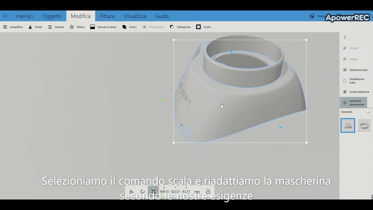 Come modificare la taglia della mascherina