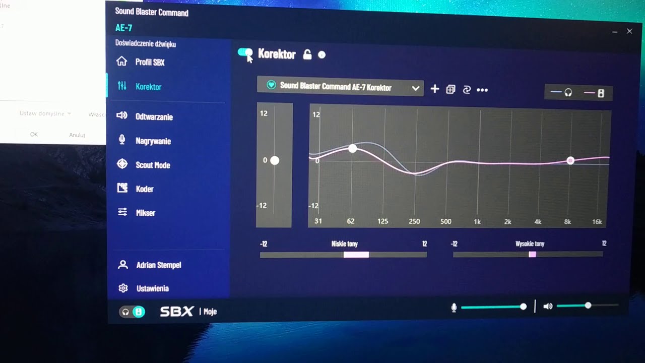 Creativa Sound Blaster AE-7 problem.