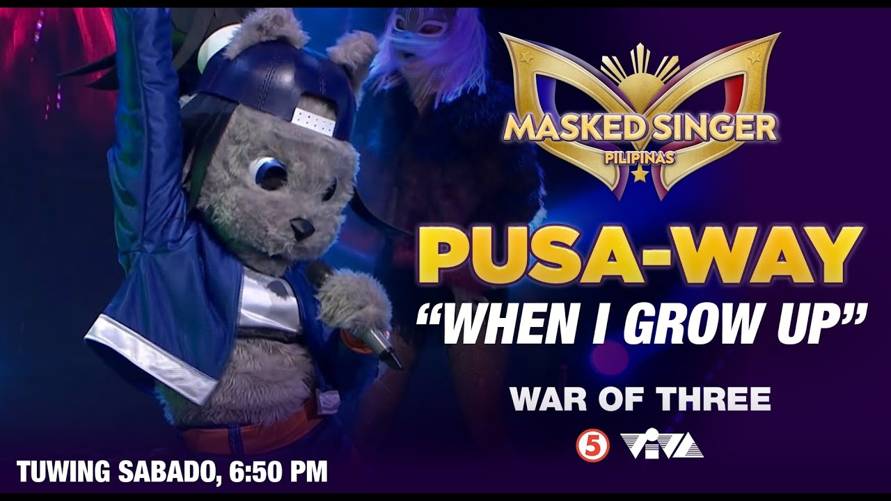 PUSAWAY wows the audience with 'WHEN I GROW UP' performance | WAR OF 3 #MaskedSingerPilipinas