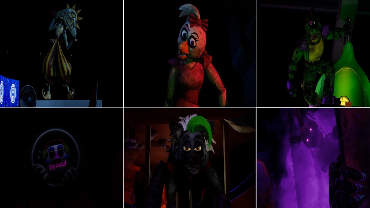 Five Nights at Freddy's: Security Breach - (All Bosses + Ending)