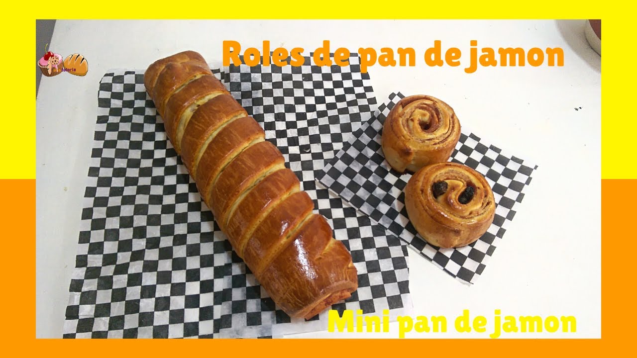Pan de jamón en roles una nueva forma de hacerlo y también uno mini, mega deliciosos y lindos