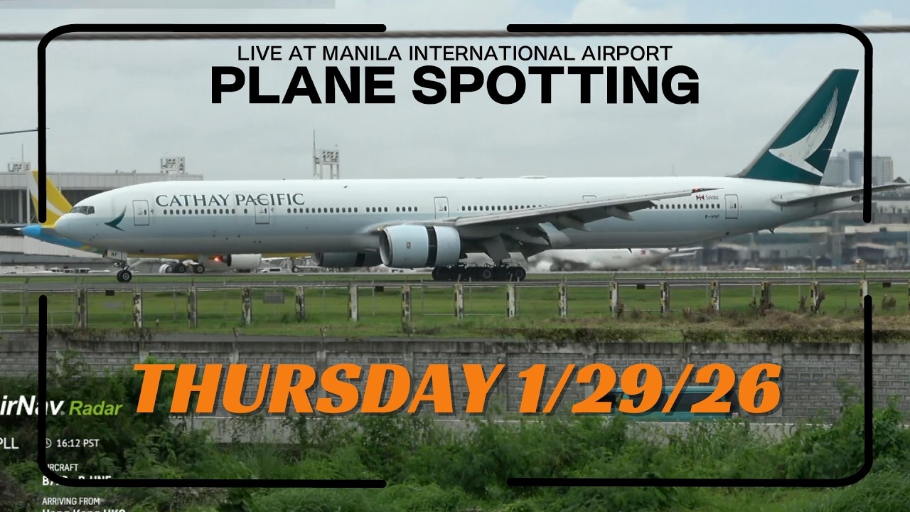 🔴 LIVE Manila Airport | Real ATC Communications + Plane Spotting | 1/29/26