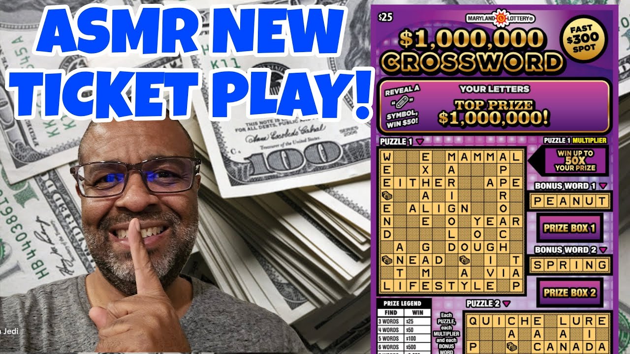 A.S.M.R. PLAY | $1,000,000 Crossword | MD LOTTERY SCRATCH OFF TICKET #scratchers #asmrsounds #asmr 
