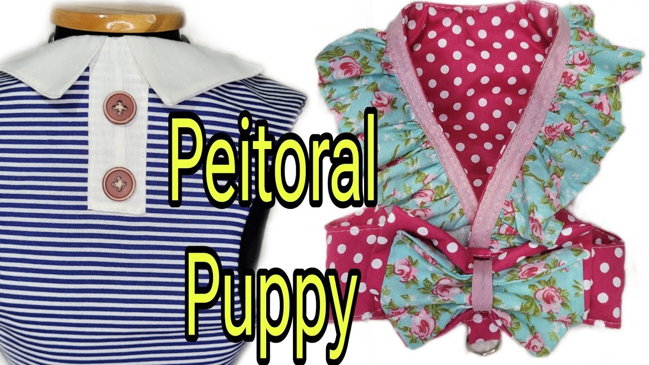 Peitoral Puppy/ Molde na descrição do vídeo