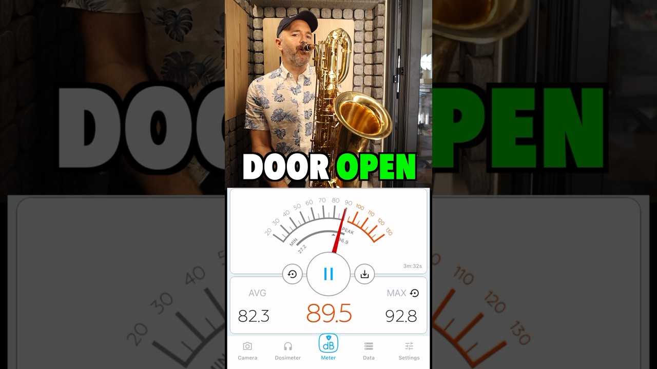My Practice Booth… Door Open vs Door Closed