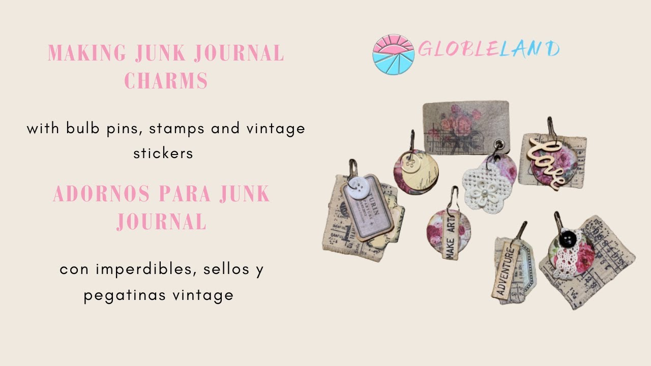 Adornos para Junk Journal / Junk Journal Charms - GLOBLELAND