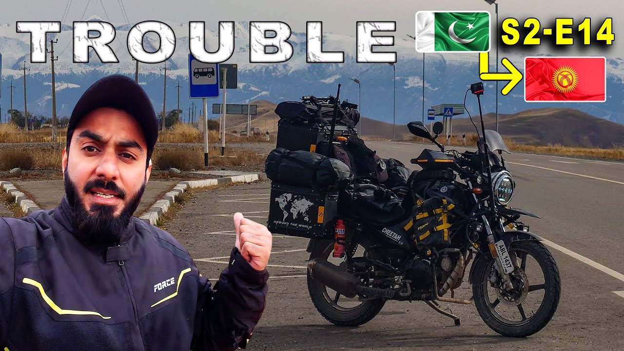 Luckily Arrived Bishkek with BROKEN Wheel Bearings 🇰🇬 | Pakistan to Kyrgyzstan on Motorcycle - Ep 14