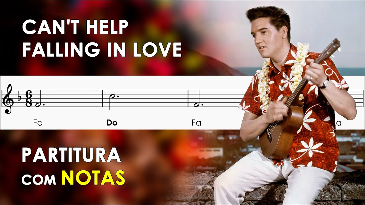 Can't Help Falling in Love | Partitura com Notas para Flauta Doce, Violino | Elvis Presley