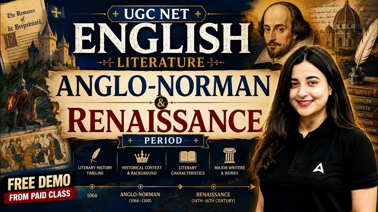 UGC NET English Literature | UGC NET English Anglo Norman Renaissance By Aishwarya Puri