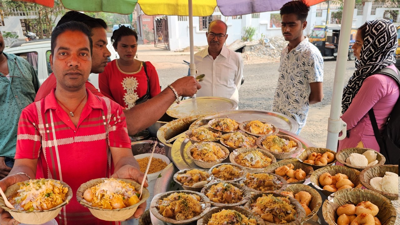 Bhubaneswar Famous Dahi Bara Aloo Dum | Dahibara Aludum Ghugni Rs. 40/- Only | Street Food India