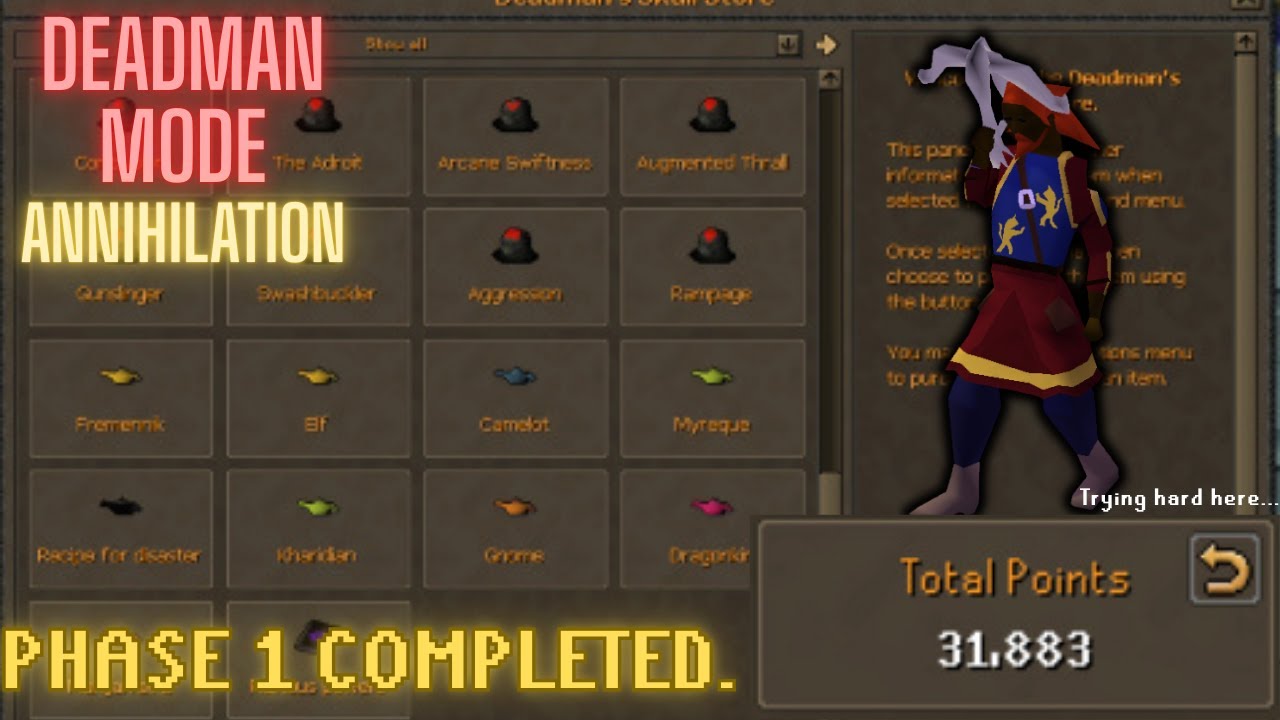Deadman Mode with a Leagues twist P1
