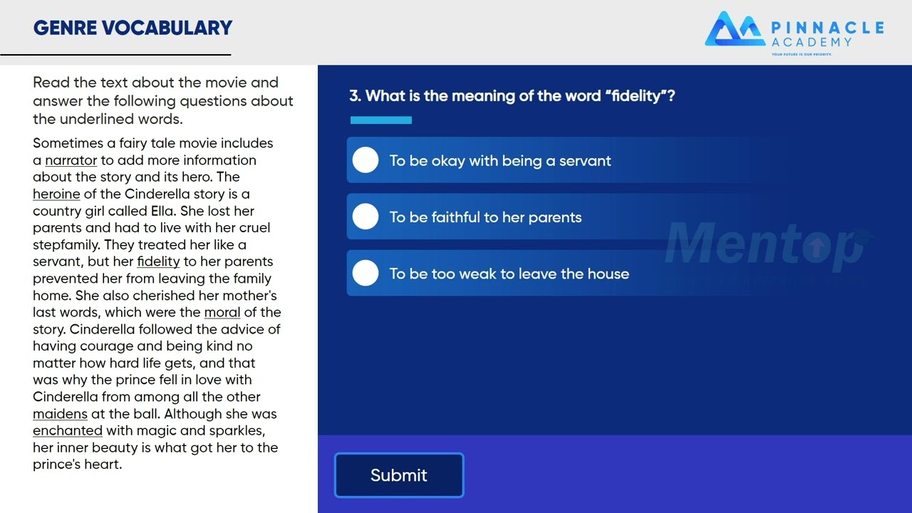Mastering English Genres: Interactive Assessment for Education | Mentop |  Custom eLearning Services