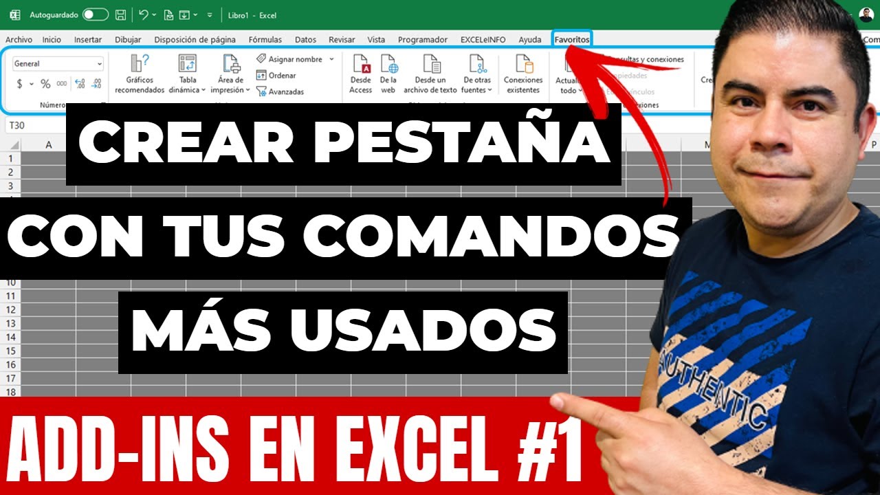 Crear Pestaña con tus Comandos más usados - Add-ins en Excel #1