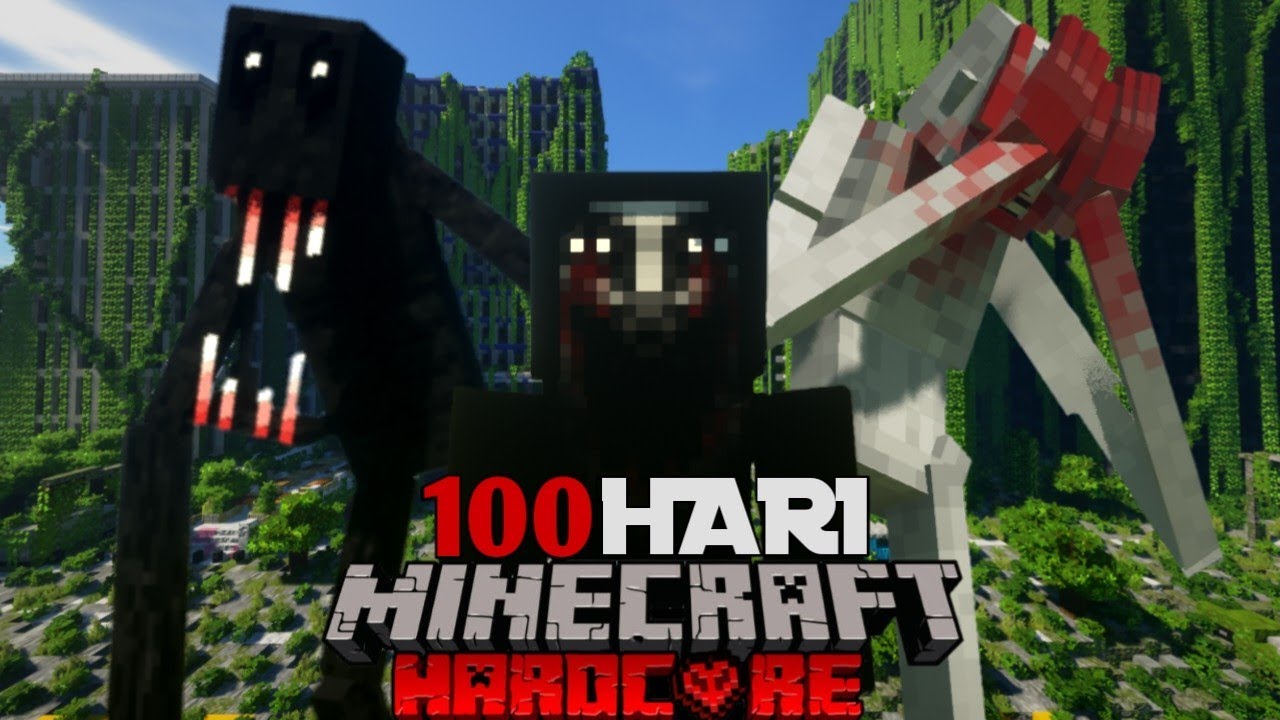 100 HARI DI MINECRAFT KOTA TERBENGKALAI