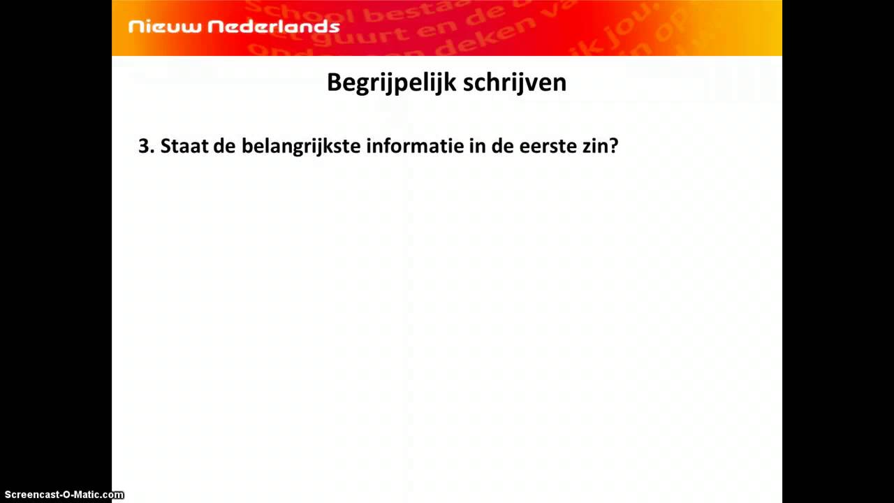 nieuwsbericht schrijven