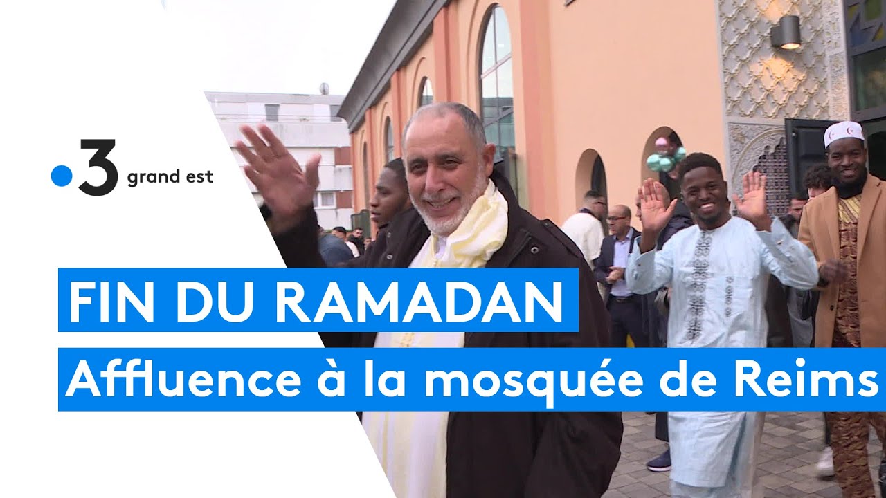 Reims : affluence à la Grande mosquée pour la fin du Ramadan