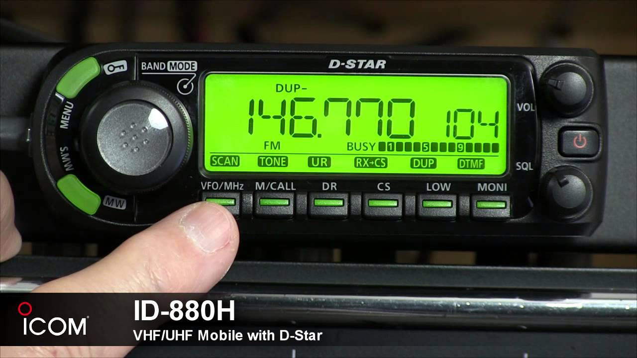 ID-880H - The D-STAR Compatible Mobile Companion of the IC-80AD Handheld