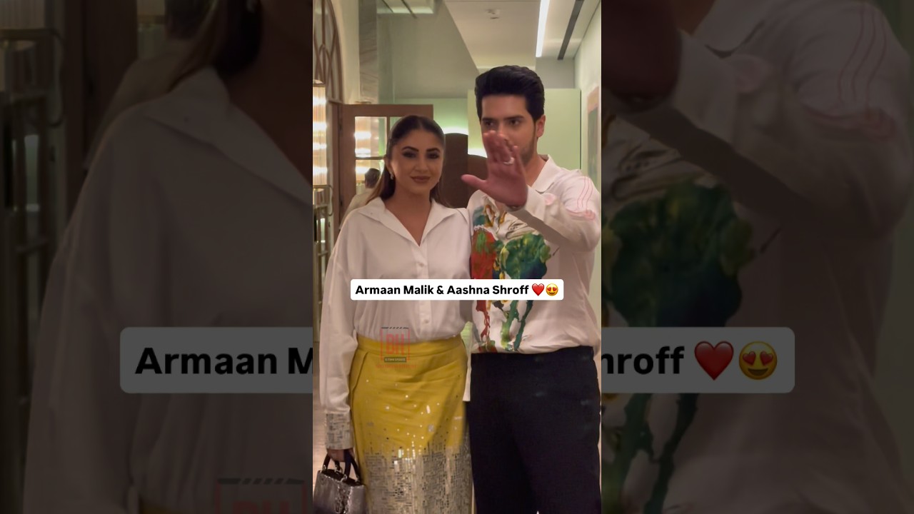 Armaan Malik & Aashna Shroff At Lakmé Fashion Week for Designer Anamika AK|OK SHOW#armaanmalik