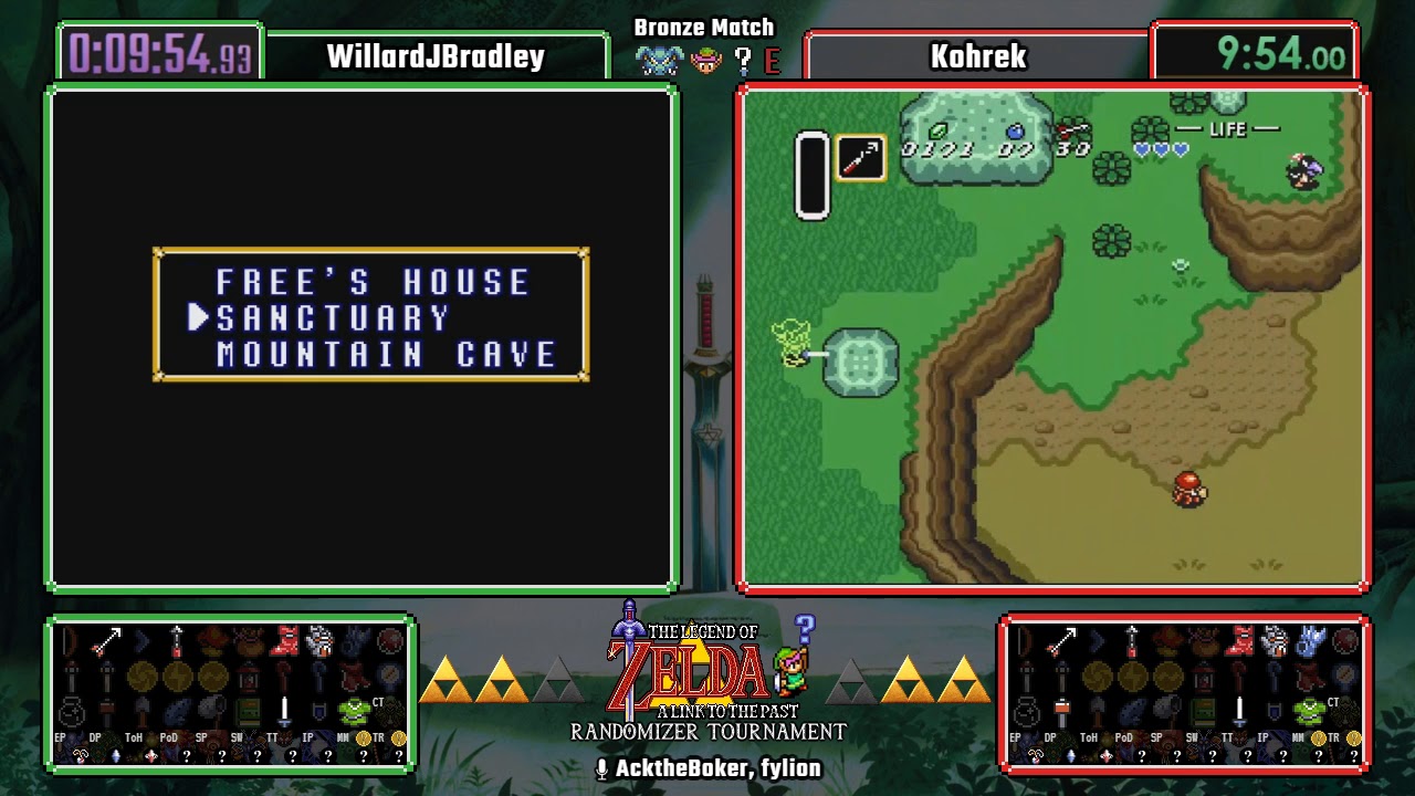 WillardJBradley vs Kohrek. Bronze Game [5] ALTTPR Fall Tournament 2018