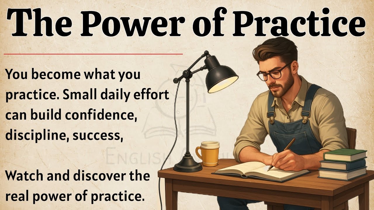 The Power Of Practice | You Become What You Practice | Graded Reader | Speak English Fluently ✅