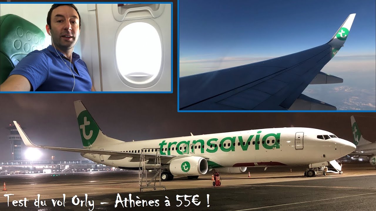 Test de la compagnie low cost Transavia entre Orly et Athènes, vol à 55€ !