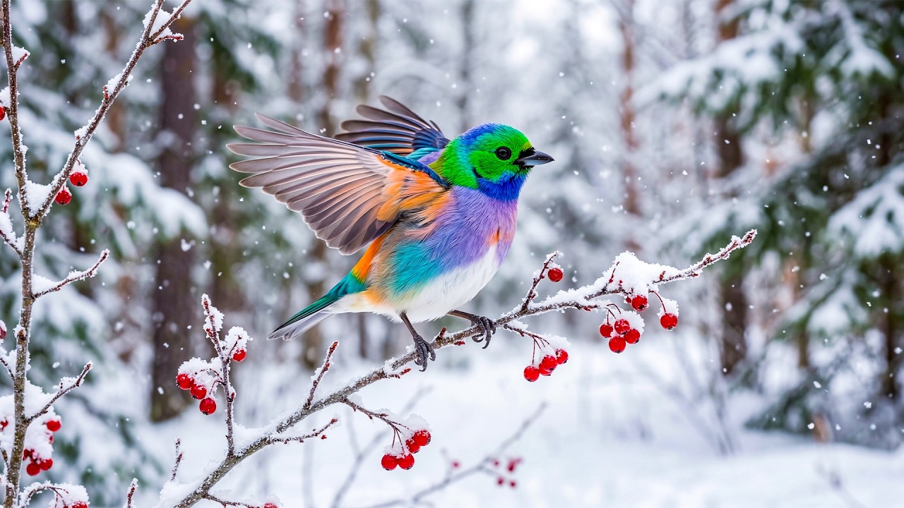 Gentle Healing Music & Birdsong ❄️ Relaxing Music for Release Stress and Peaceful Inner