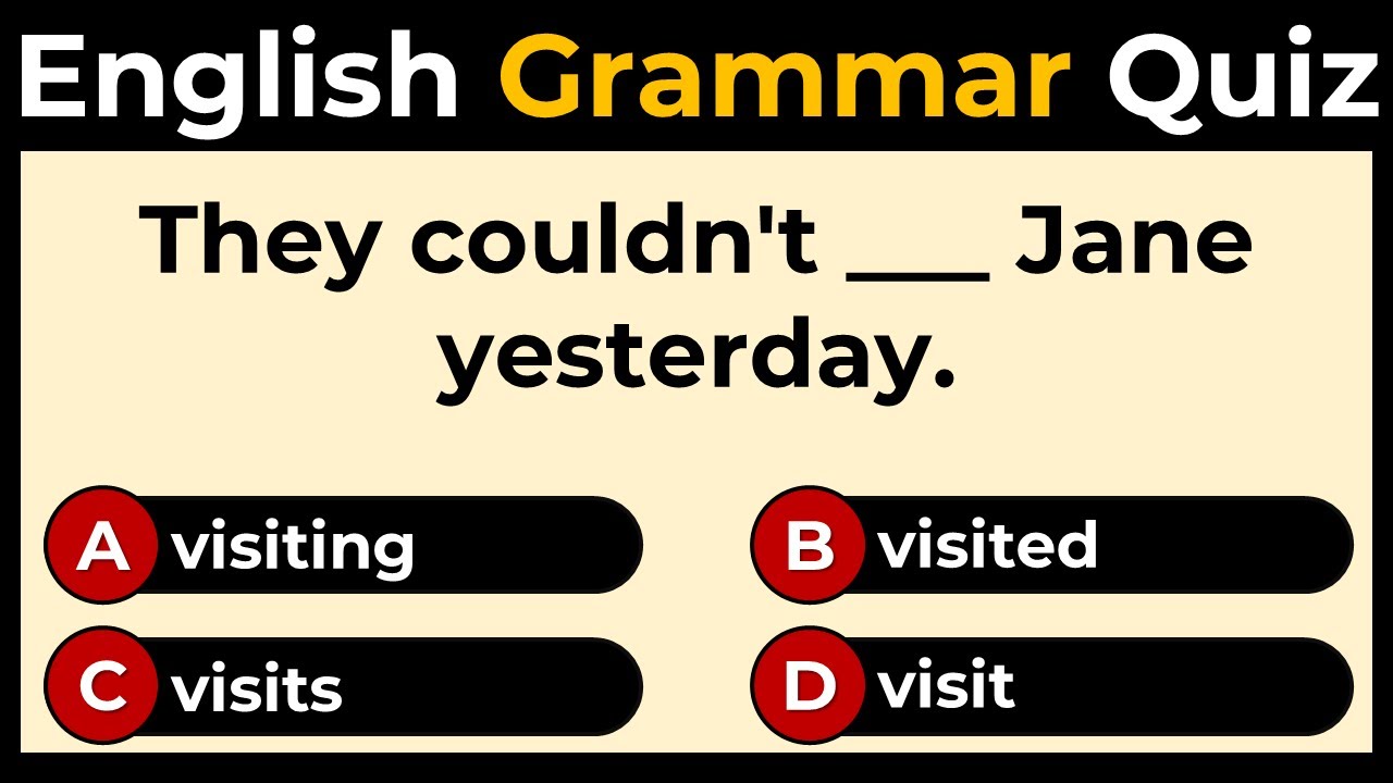Mixed English Grammar Quiz: Can You Score 10/10?