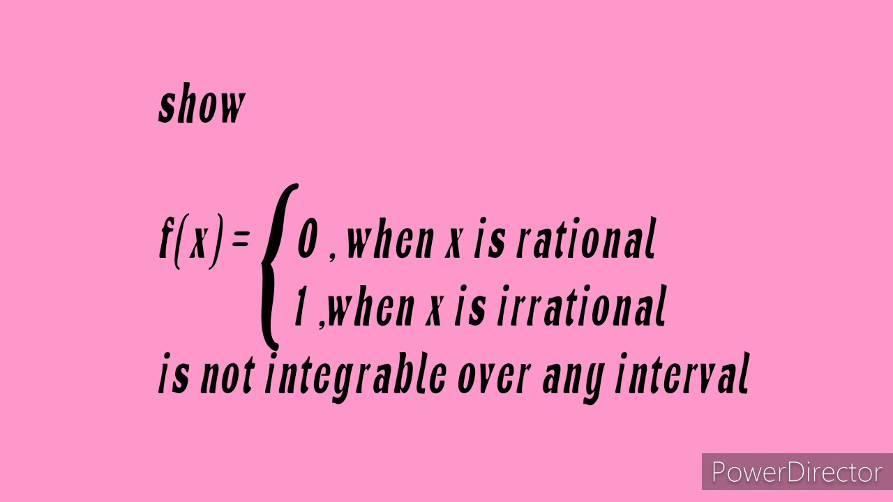 Riemann integral || bounded function need not to be riemann integrable (part 2)