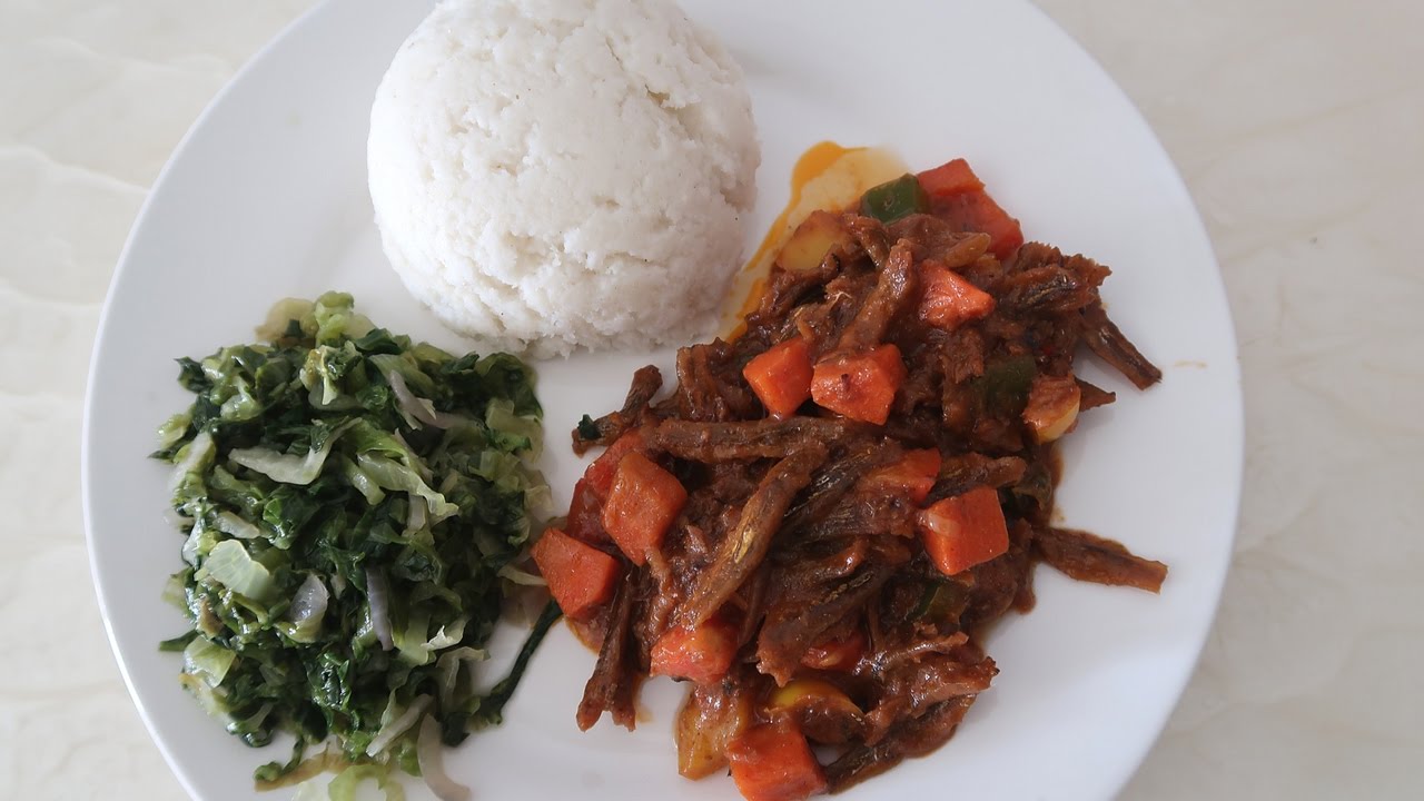 MAPISHI NA TK : UGALI DAGAA NA MBOGA MAJANI #TANZANIA FOOD#
