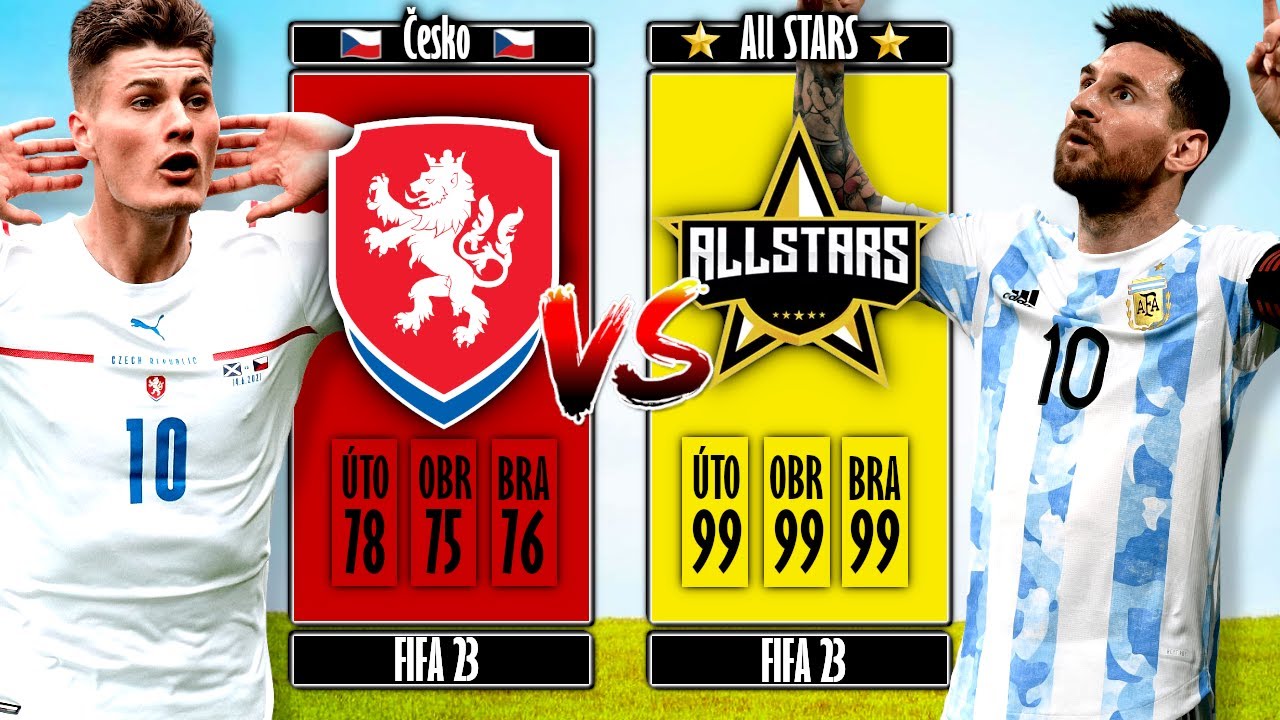 Porazí ČESKO tým HVĚZD? [FIFA 23 Experiment]