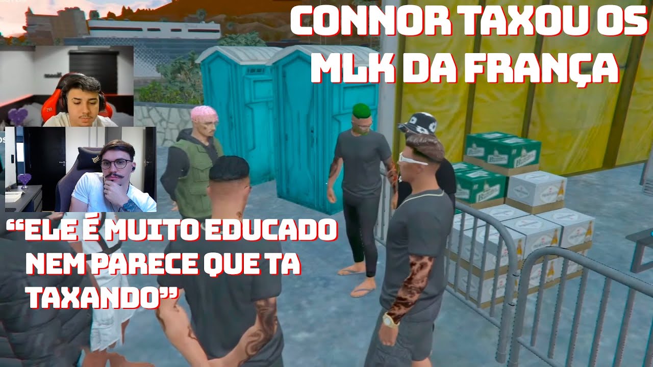 CORONEL REAGINDO AO CONNOR TAXANDO OS MLK DA FRANÇA!!!