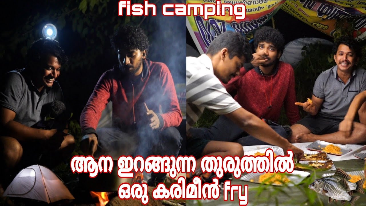 തുരുത്തിൽ കരിമീൻ fry അടിച്ചാലോ? | channel 23 | Fish camping |