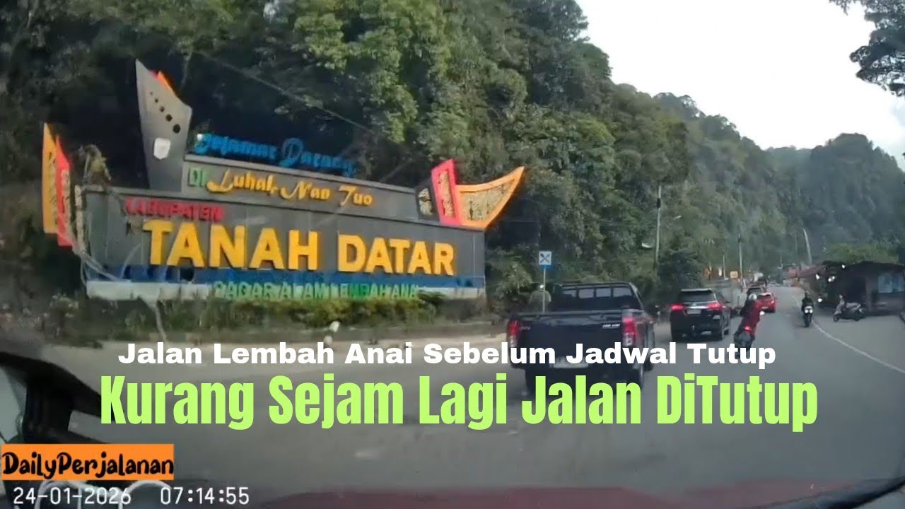 Suasana Jalan Lembah Anai Pagi Hari‼️Sejam Sebelum Ditutup 
