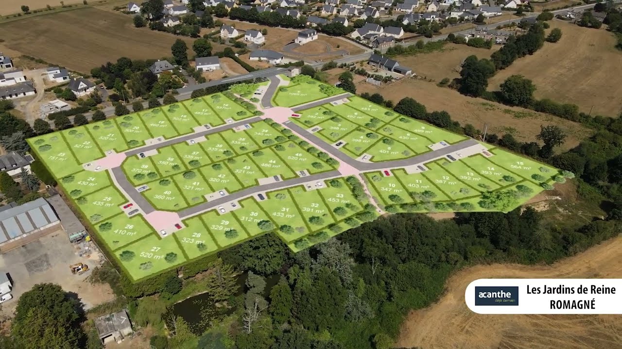 Terrains à vendre à Romagné en Ille-et-vilaine (35)