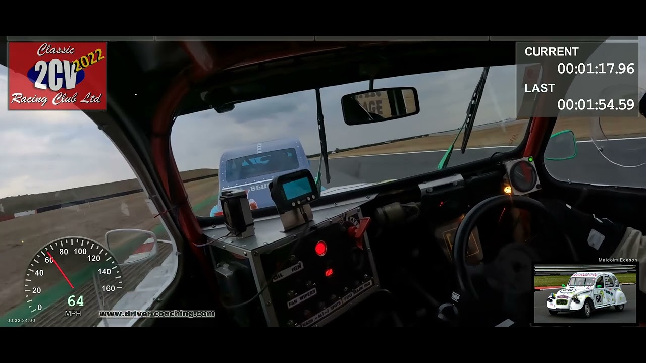 2CV 24Hr 2022 - Team Iceni - Malcolm Edeson Day Quali Lap 1:54.09 with tow - Snetterton 200